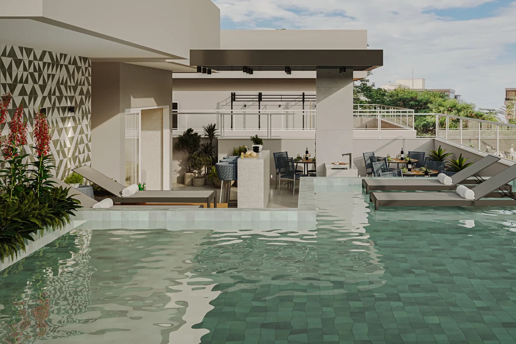 Architectural view of Brise by Conviva, Camboinhas, Niterói